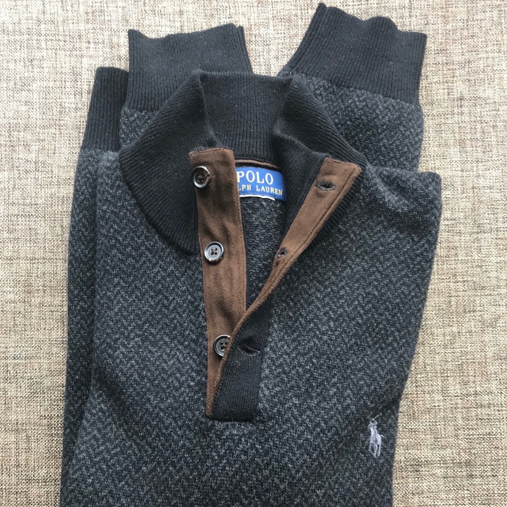 NWT Beautiful Charcoal Merino Wool Sweater M